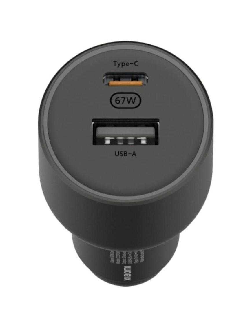 Cargador de Coche Xiaomi 67W USB-A Tipo-C/ 1xUSB-A/ 1xUSB Tipo-C/ 2A/ 6A