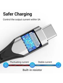 Cable Alargador USB 3.1 Tipo-C Vention TABHF/ USB Tipo-C Macho - USB Tipo-C Hembra/ Hasta 60W/ 5Gbps/ 1m/ Gris