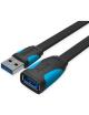 Cable Alargador USB 3.0 Vention VAS-A13-B200/ USB Macho - USB Hembra/ 5Gbps/ 2m/ Negro y Azul