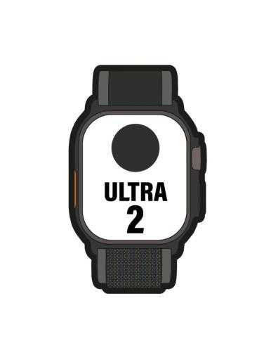 Apple Watch Ultra 2/ GPS/ Cellular/ 49mm/ Caja de Titanio Negro / Correa Loop Trail Negro S/M