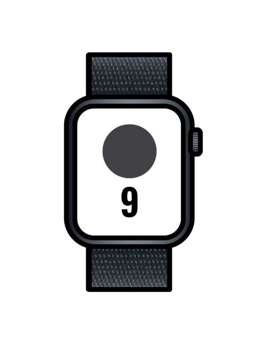 Apple Watch Series 9/ GPS/ 41mm/ Caja de Aluminio Medianoche/ Correa Deportiva Loop Medianoche