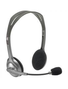 Auriculares Logitech H110/ con Micrófono/ Jack 3.5/ Plateados