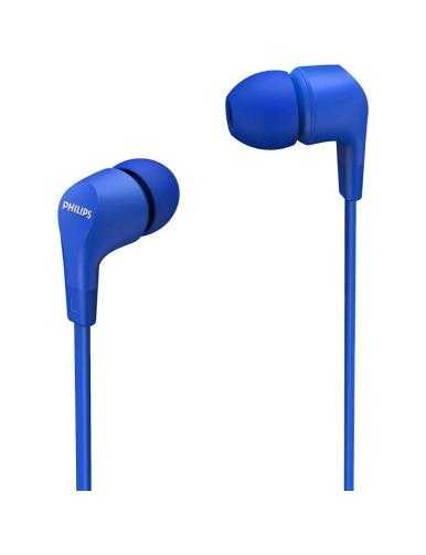 Auriculares Intrauditivos Philips TAE1105BL/ con Micrófono/ Jack 3.5/ Azules