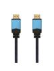 Cable HDMI 2.0 4K Aisens A120-0356 V2/ HDMI Macho - HDMI Macho/ Hasta 10W/ 2250Mbps/ 1m/ Negro/ Azul