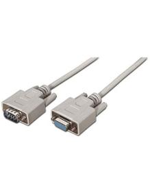 Cable Serie RS232 Nanocable 10.14.0203/ DB9 Macho - DB9 Hembra/ 3m/ Beige