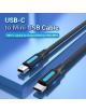 Cable USB 2.0 Tipo-C Vention COWBH/ USB Tipo-C Macho - MiniUSB Macho/ Hasta 10W/ 480Mbps/ 2m/ Negro