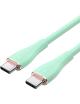 Cable USB 2.0 Tipo-C Vention TAWGH/ USB Tipo-C Macho - USB Tipo-C Macho/ Hasta 100W/ 480Mbps/ 2m/ Verde