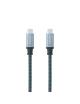 Cable USB 3.1 Tipo-C Nanocable 10.01.4101-COMB/ USB Tipo-C Macho - USB Tipo-C Macho/ Hasta 100W/ 20Gbps/ 1m/ Gris y Negro