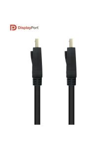 Cable DisplayPort 1.4 8K Nanocable 10.15.2502/ DisplayPort Macho - DisplayPort Macho/ 2m/ Certificado/ Negro