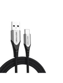 Cable USB 2.0 Tipo-C Vention CODHC/ USB Macho - USB Tipo-C Macho/ Hasta 60W/ 480Mbps/ 25cm/ Gris