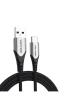 Cable USB 2.0 Tipo-C Vention CODHC/ USB Macho - USB Tipo-C Macho/ Hasta 60W/ 480Mbps/ 25cm/ Gris