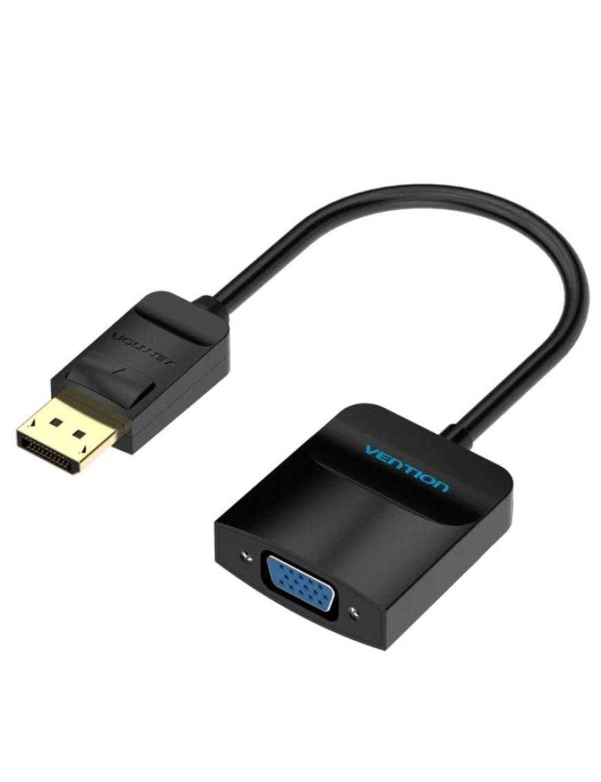 Conversor Vention HBFBB/ DisplayPort Macho - VGA Hembra/ 15cm/ Negro