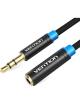 Cable Estéreo Vention VAB-B06-B100-M/ Jack 3.5 Macho - Jack 3.5 Hembra/ 1m/ Negro