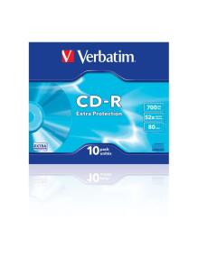 CD-R Verbatim Datalife 52X/ Estuche delgado-10uds