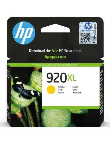 Cartucho de Tinta Original HP nº920 XL Alta Capacidad/ Amarillo