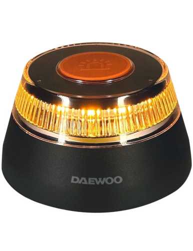 Luz de Emergencia para coche Daewoo DW5001 V16/ Homologada/ Base Imantada/ Geolocalizable/ Funciona a Pilas