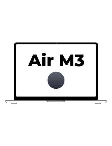 Apple Macbook Air 13,6'/ M3 8-Core CPU/ 8Gb/ 256Gb SSD/ 8-Core GPU/ Medianoche