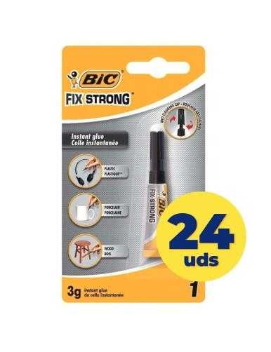 Caja de Pegamento en Tubo Bic Fix Strong/ 3g/ 24 unidades