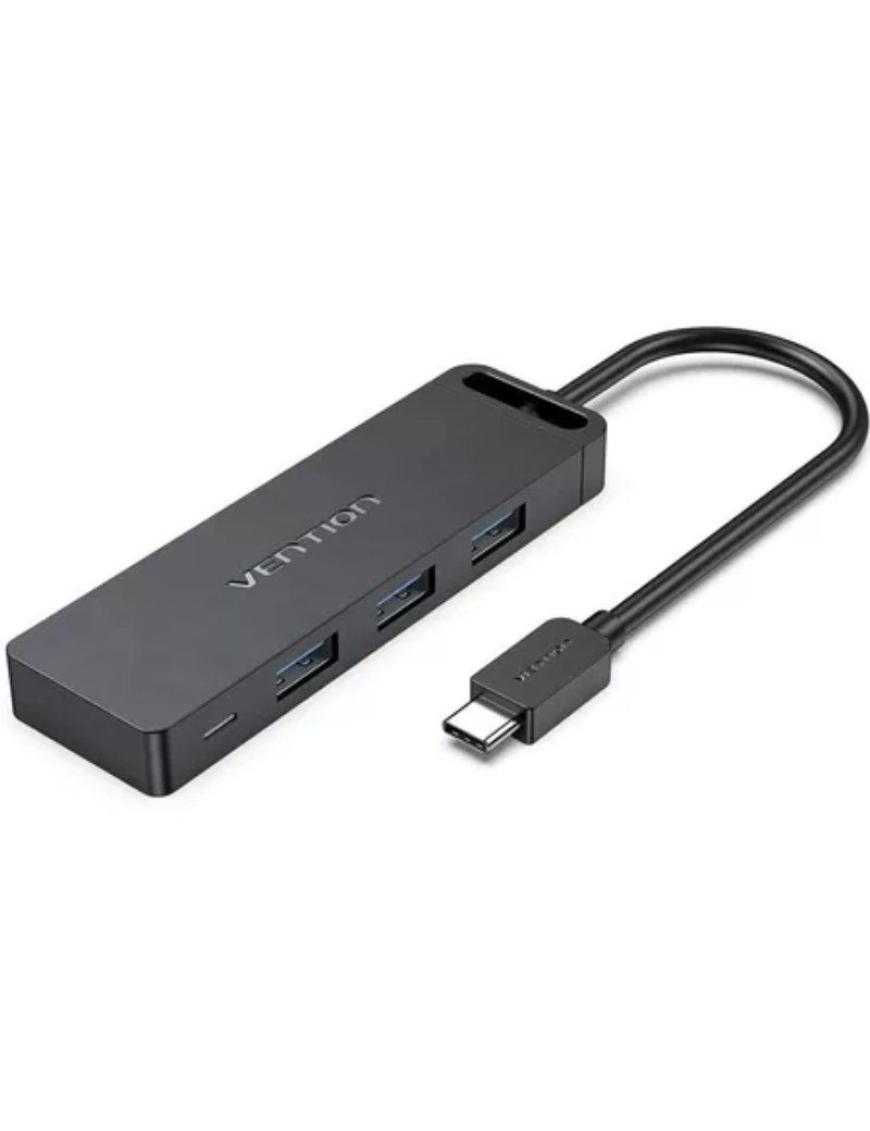 Hub USB Tipo-C Vention TGTBB/ 3xUSB/ 1xUSB Tipo-C/ 1x MicroUSB PD