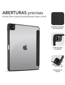 Funda Subblim Clear Shock Case para iPad Pro 12.9' 2024 M4/ Negra