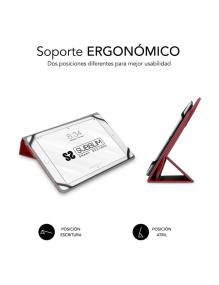 Funda Subblim Freecam para Tablets de 10.1'-11'/ Roja