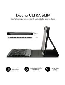 Funda con Teclado Subblim Keytab Pro Bluetooth para Tablets de 10.1'-10.8'/ Gris