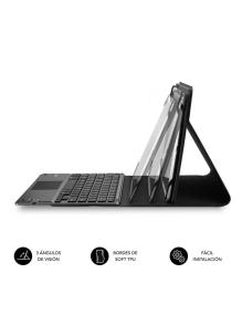 Funda con Teclado Subblim Keytab Pro Bluetooth Touchpad para Tablets de 10.1'-10.8'/ Negra