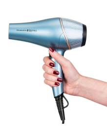 Secador Remington Shine Therapy Pro/ 2200W/ Iónico/ Negro y Azul