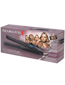 Plancha para el Pelo Remington Pro-Sleek & Curl S6505/ Negro