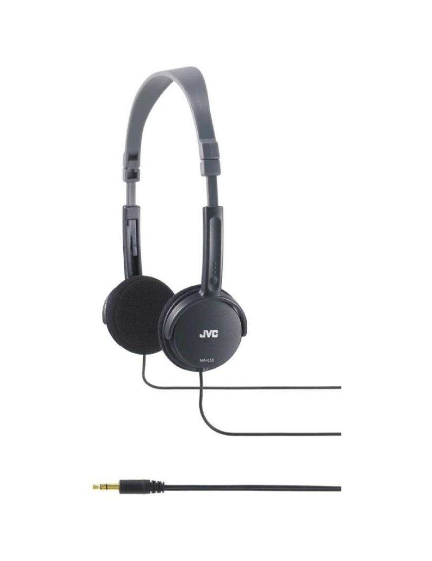 Auriculares JVC HA-L50/ Jack 3.5/ Negros