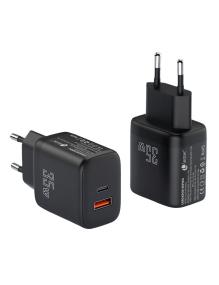 Cargador de Pared Leotec LECSPH35W2/ 1xUSB Tipo-C/ 1xUSB/ 35W