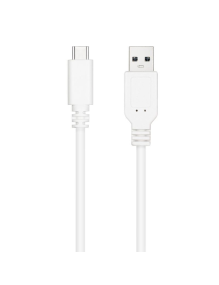 Cable USB 2.0 Nanocable 10.01.2100-W/ USB Tipo-C Macho - USB Macho/ 50cm/ Blanco