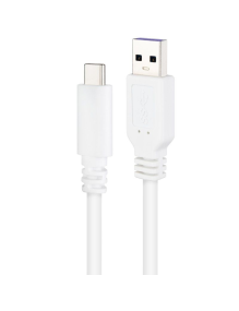 Cable USB 2.0 Nanocable 10.01.2100-W/ USB Tipo-C Macho - USB Macho/ 50cm/ Blanco