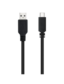 Cable USB 2.0 Nanocable 10.01.2101-L150/ USB Tipo-C Macho - USB Macho/ 1.5m/ Negro