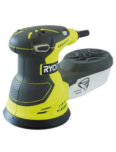 Lijadora Excéntrica Ryobi ROS300/ 300W/ Incluye 5 Lijas