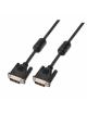 Cable DVI Aisens A117-0086/ DVI-D Macho - DVI-D Macho/ Hasta 3W/ 10Mbps/ 1.8m/ Negro