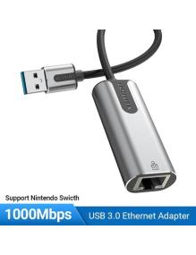 Adaptador USB 3.0 - RJ45 Vention CEWHB/ 1000Mbps