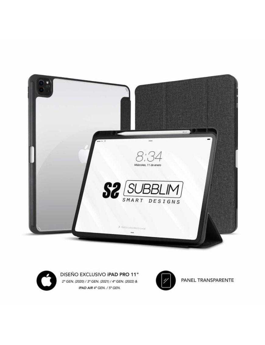 Funda Subblim Clear Shock para Tablet iPad Pro 11' 2020-2022/ Negra