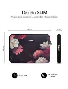 Funda Subblim Trendy Sleeve Neo Flowers para Portátiles hasta 14'