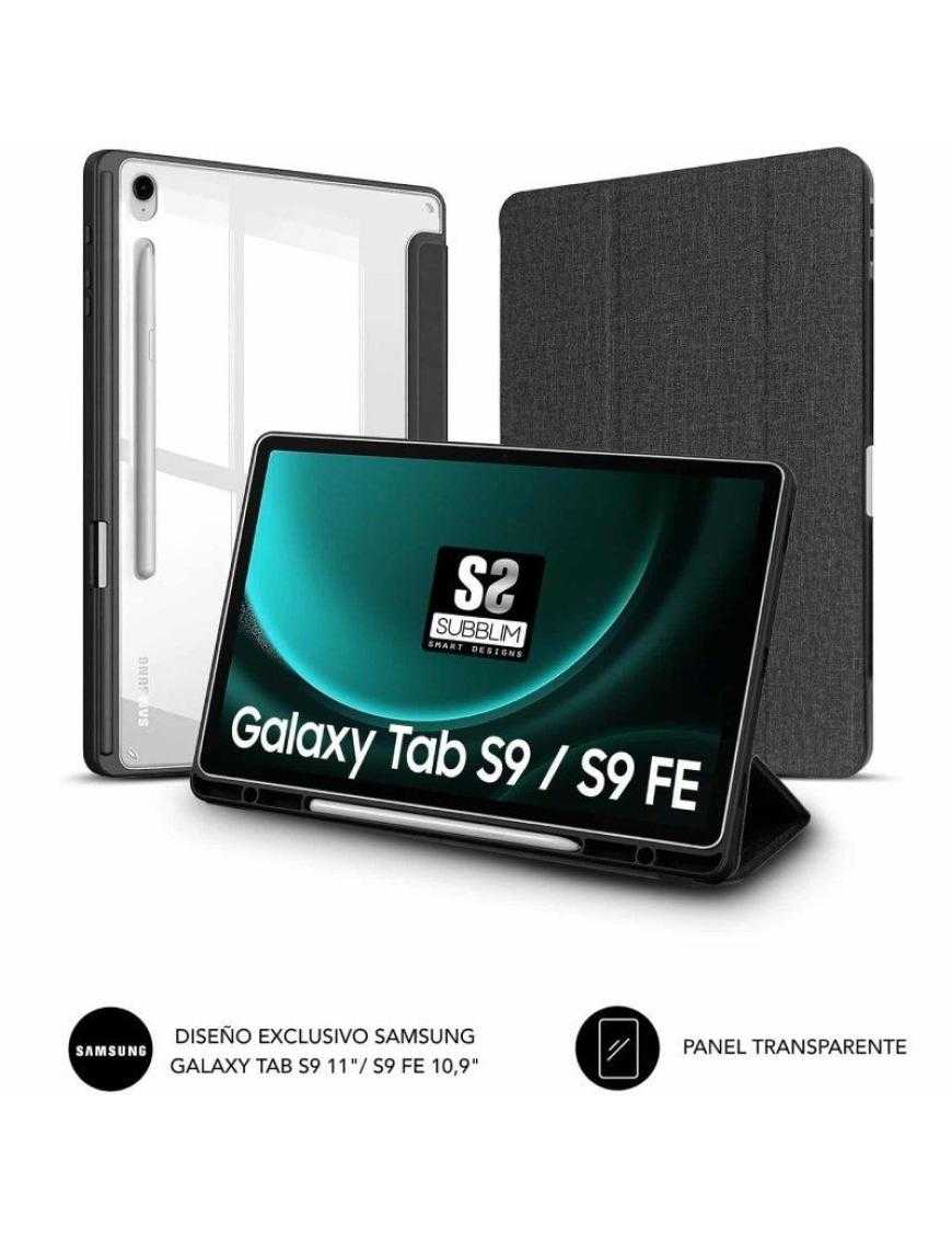 Funda Subblim Clear Shock para Tablet Samsung S9 11'/ S9 FE 10.9'/ Negra