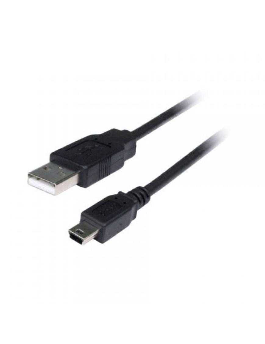 Cable USB 2.0 3GO C107/ MiniUSB Macho - USB Macho/ 1.5m/ Negro