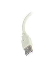 Cable Conversor 3GO C101/ USB Macho - 2x PS2 Macho/ 10cm/ Blanco