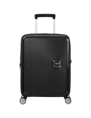 Maleta de Cabina American Tourister SoundBox Spinner 55cm/ 55x40x20cm/ 4 Ruedas/ Negra