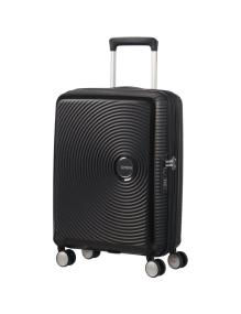 Maleta de Cabina American Tourister SoundBox Spinner 55cm/ 55x40x20cm/ 4 Ruedas/ Negra