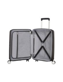 Maleta de Cabina American Tourister SoundBox Spinner 55cm/ 55x40x20cm/ 4 Ruedas/ Negra