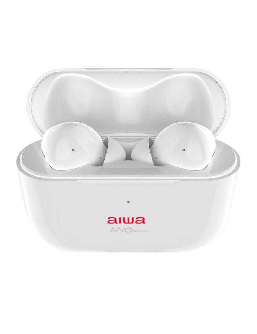 Auriculares Bluetooth Aiwa EBTW-888ANC con estuche de carga/ Autonomía 4h/ Blancos