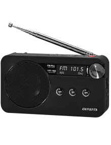 Radio Portátil Aiwa RS-77PLLBK/ Negra