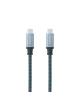 Cable USB 3.2 Tipo-C Nanocable 10.01.4103-COMB/ USB Tipo-C Macho - USB Tipo-C Macho/ Hasta 100W/ 20Gbps/ 3m/ Gris y Negro