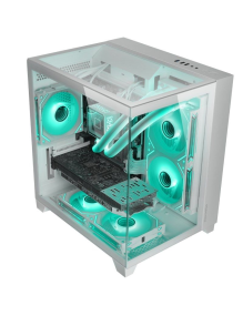 Caja Gaming MiniTorre Mars Gaming MC-3CM/ Blanco