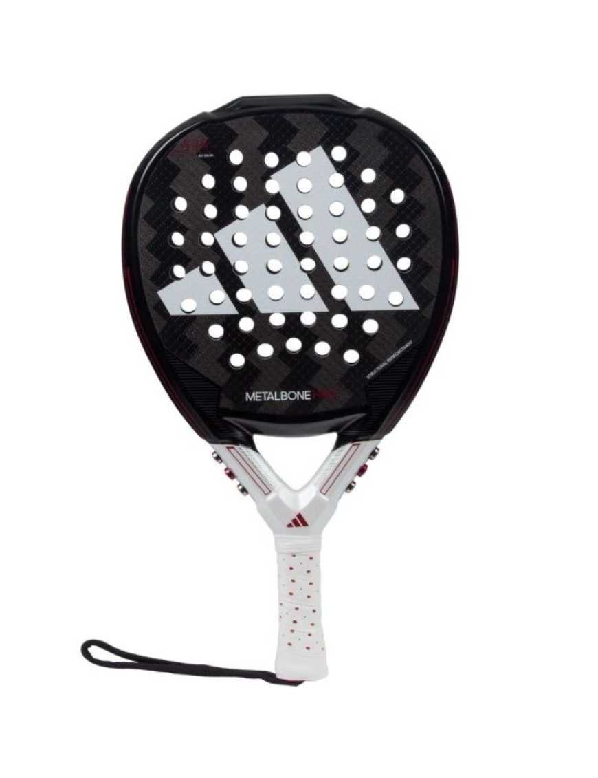 Pala de Pádel Adidas Metalbone HRD+ 2024/ Negra y Blanca (Ale Galan)